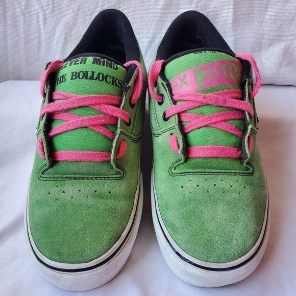 Vans x Sex Pistols Rowley Style 99s Leather Sneakers Green Mens Size 7/Women 8.5 - Picture 1 of 12